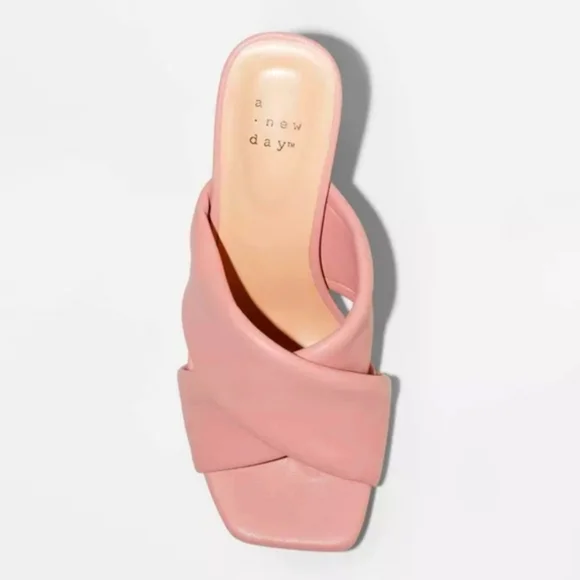 NEW A NEW DAY * CLEMENTINE CROSSBOW MULES MAUVE PINK 7.5 - Picture 3 of 8